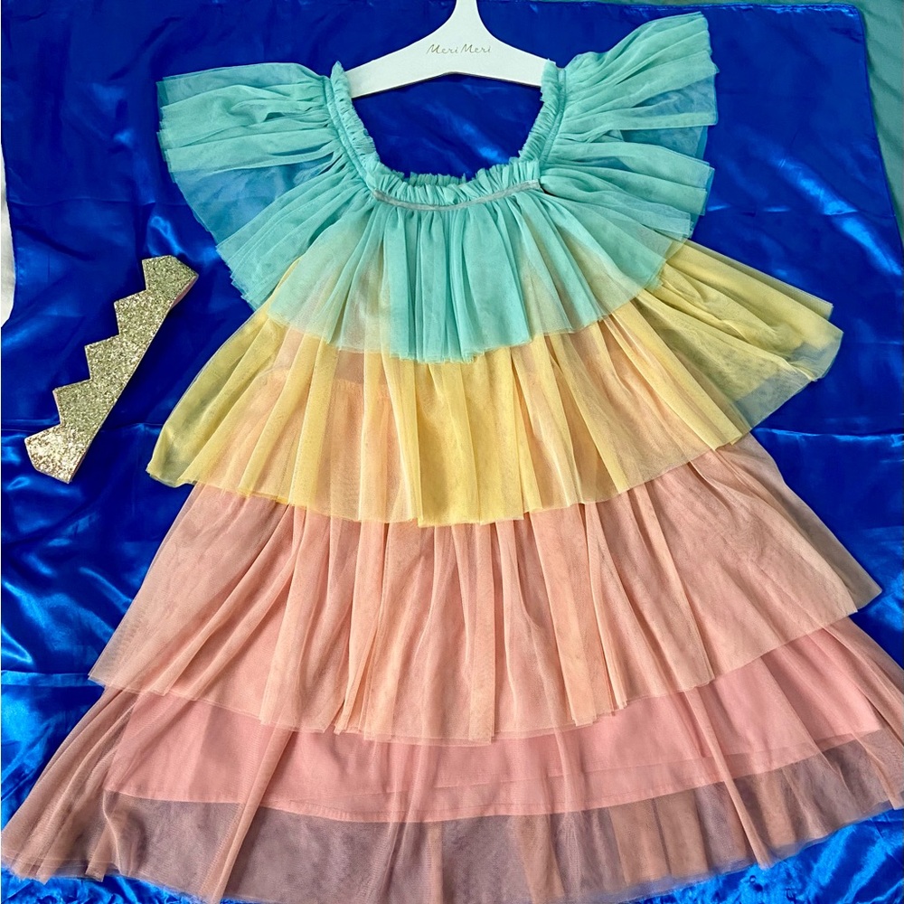 Meri Meri Rainbow Ruffle Princess Costume